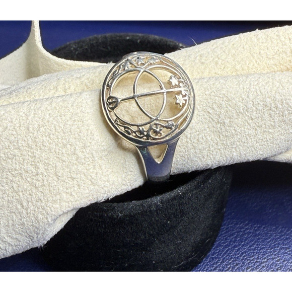 Vintage Peter Stone Sterling Silver Celtic Chalice Ring PSCL Sz 11.25 PSCL 925 - Picture 5 of 16